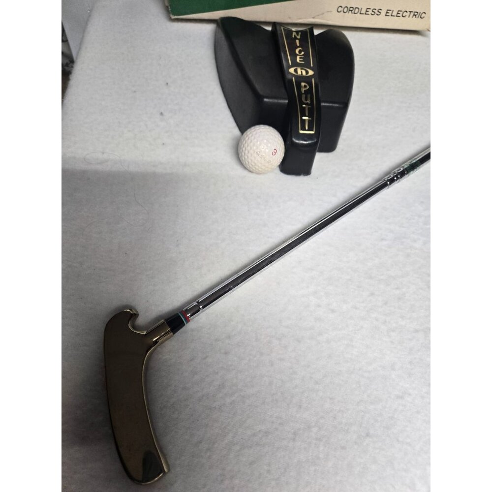 Vintage Automatic Cordless Electric Putting Set With Putter &amp; Ball - Nice Pu - Picture 3 of 15